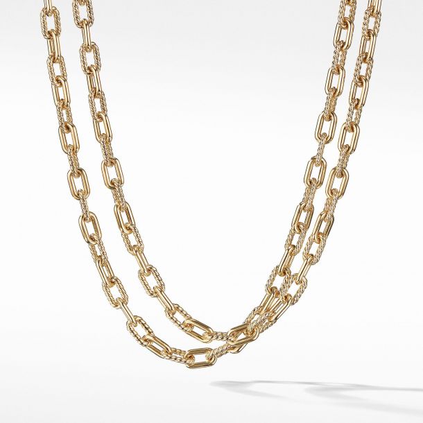David Yurman Madison Chain Bold Necklace in 18k Gold 6mm REEDS Jewelers