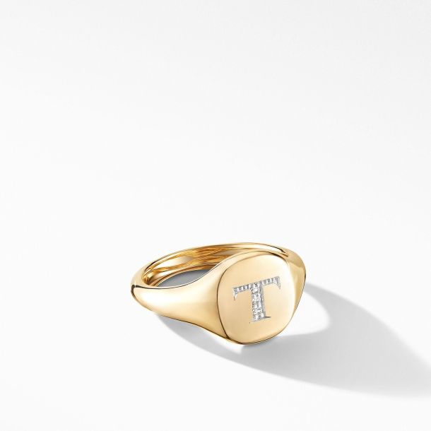 Initial pinky ring gold sales
