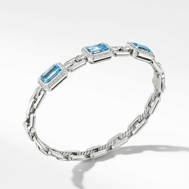 David yurman blue topaz and diamond bracelet best sale