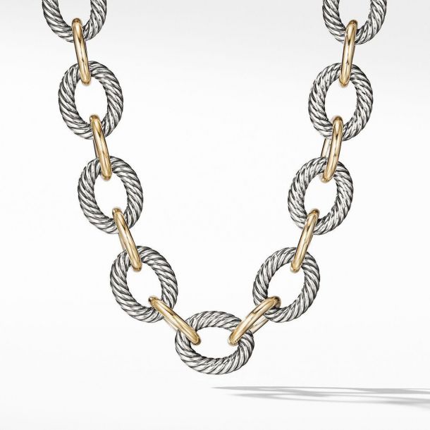 David yurman medium oval link necklace hot sale