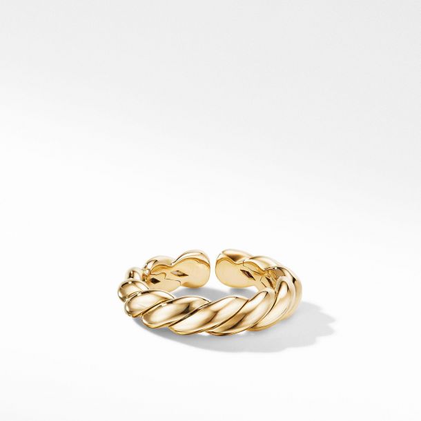 David Yurman Paveflex Single Row Adjustable Ring 5mm