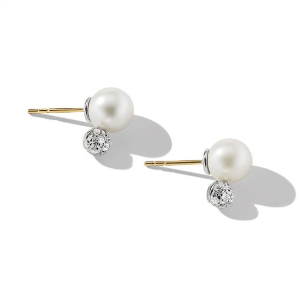 David yurman pearl drop earrings top