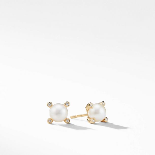 David yurman pearl earings top