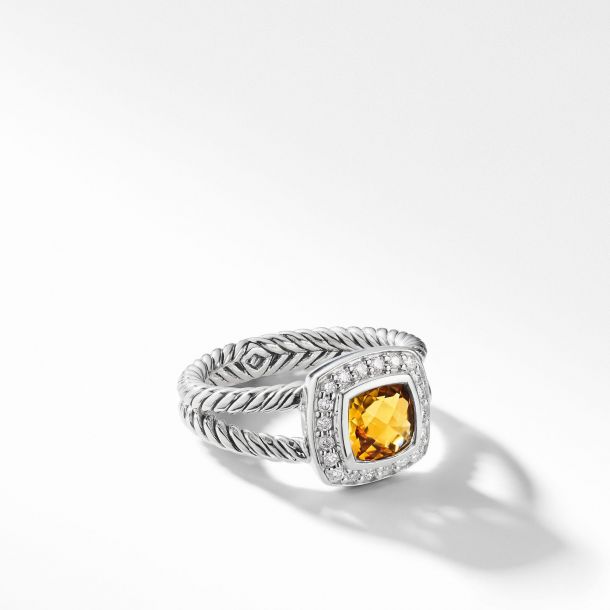 Tanzania Geest Onderdrukking David Yurman Petite Albion® Ring with Citrine and Diamonds | REEDS Jewelers