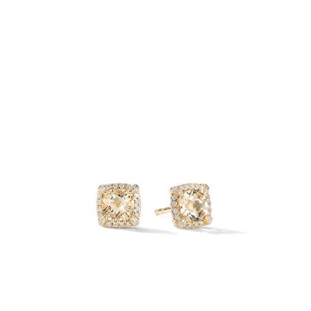 David Yurman Cable Wrap Ring with Champagne Citrine & Diamonds in
