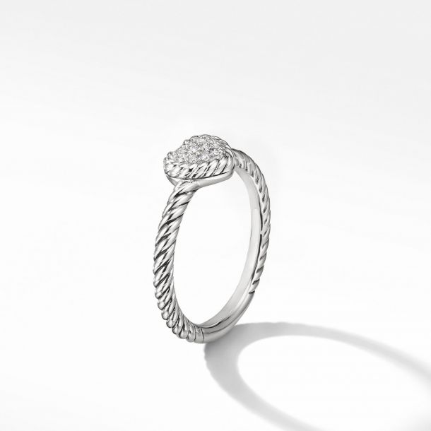 David yurman petite pave oval ring with diamonds sales