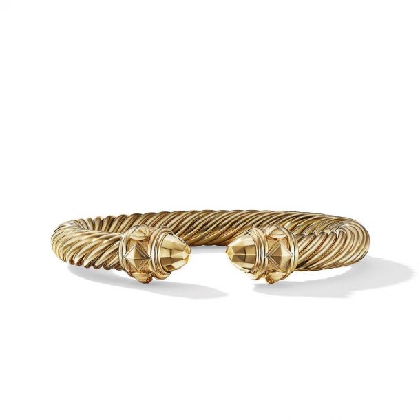 David Yurman Renaissance Bracelet in 18K Yellow Gold Medium