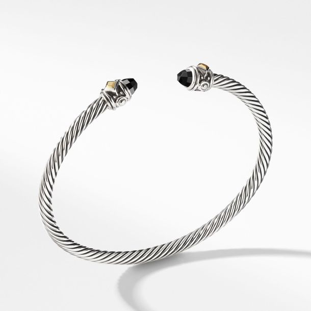 David Yurman Renaissance Bracelet with Black Onyx and 18k Gold