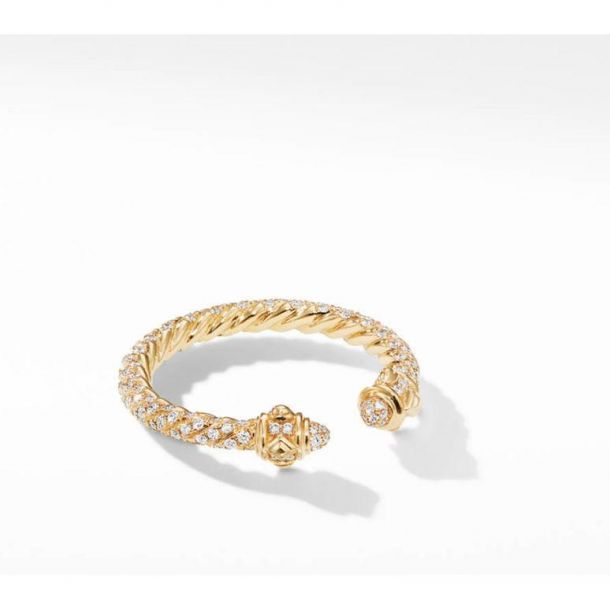 David Yurman Renaissance Full Pave Ring in 18k Gold
