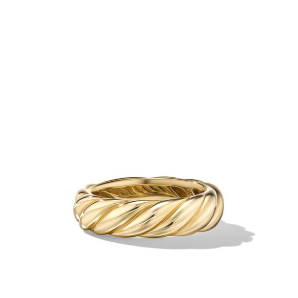 David yurman cable loop ring with 18k gold on sale