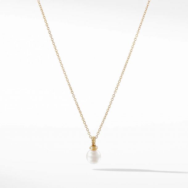 David Yurman Solari Pendant Necklace with Diamonds in 18k Gold REEDS Jewelers