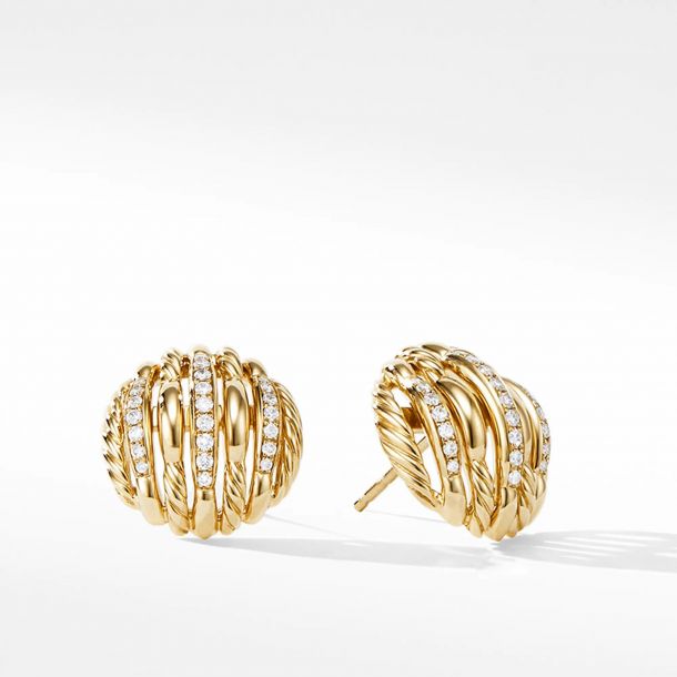 David yurman gold stud earrings store