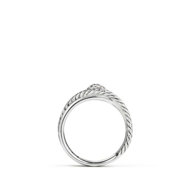 David yurman x collection top ring with diamonds
