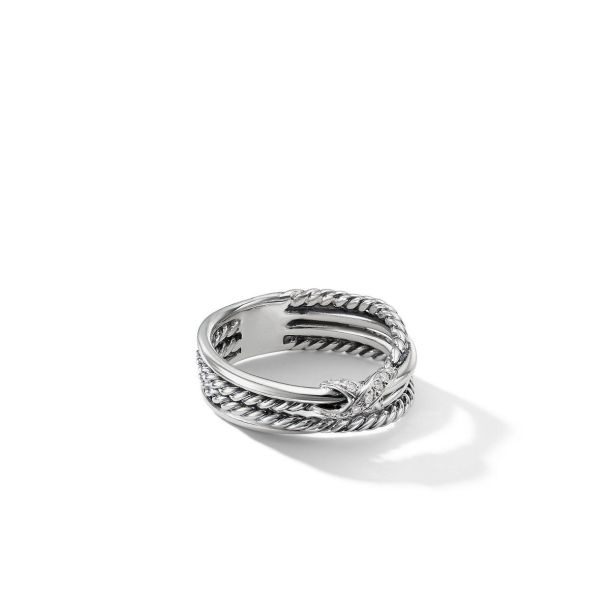 David yurman x on sale collection ring with diamonds