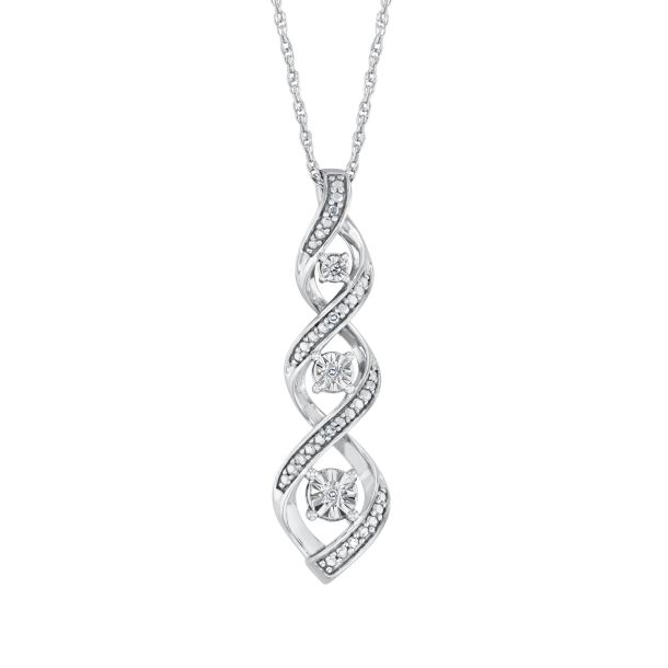 Isla 5 Ct. Oval Cut CZ Sapphire Pendant Necklace, Silver