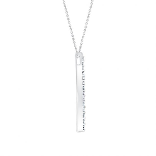 Vertical diamond necklace on sale