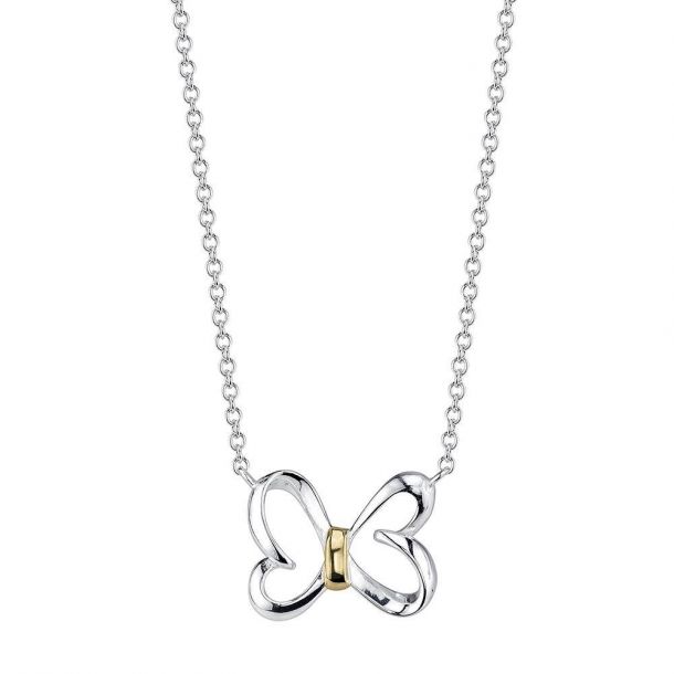 Disney Two Tone Minnie Mouse Bow Necklace