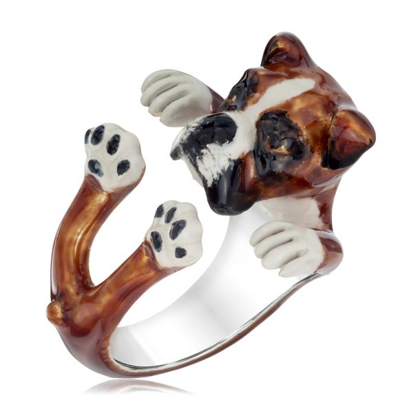 Dog fever enamel rings shop