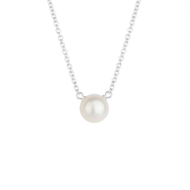 Dogeared Bridesmaid Small Pearl Necklace Sterling Silver 16 REEDS Jewelers