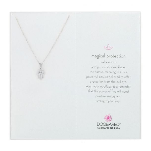 Dogeared Hamsa Hand Sterling Silver Necklace