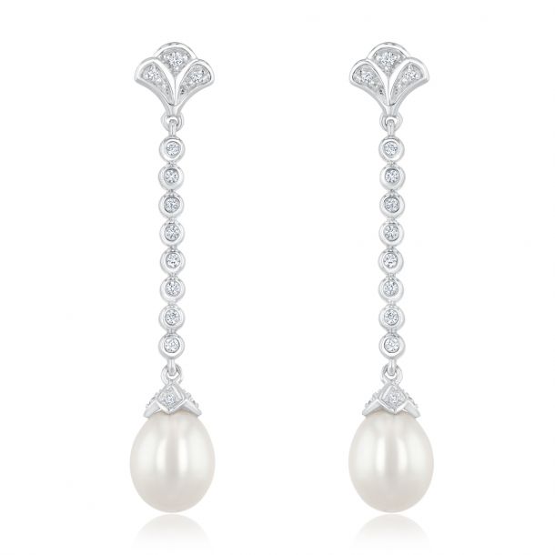 Downton Abbey Lady Edith Freshwater Cultured Pearl and Created