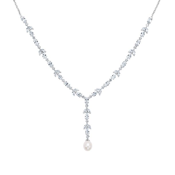 Created white sapphire store necklace