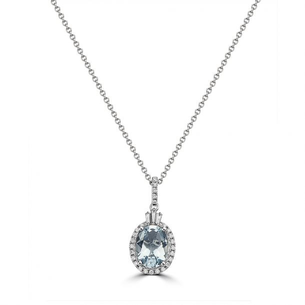 Blue nile store aquamarine necklace