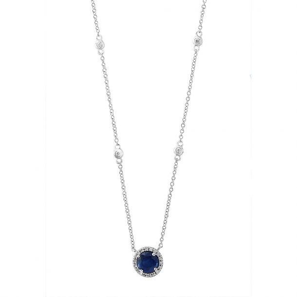 Effy sapphire and diamond necklace new arrivals