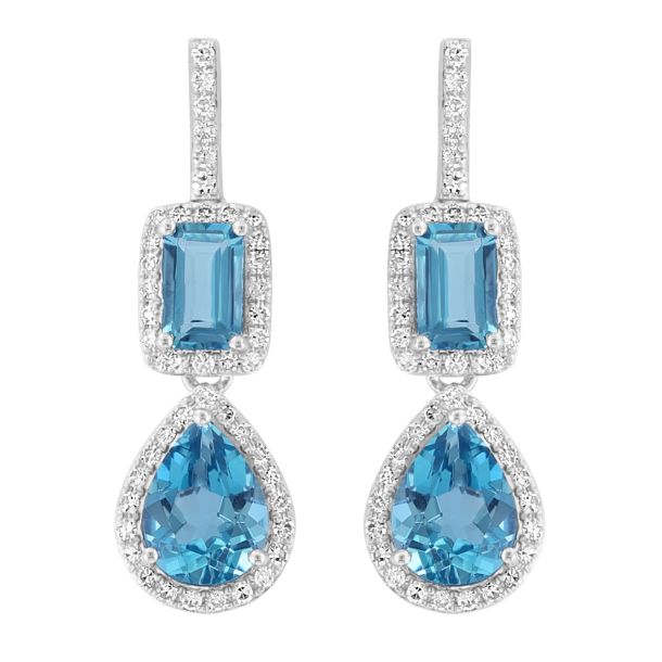 Effy blue new arrivals topaz earrings