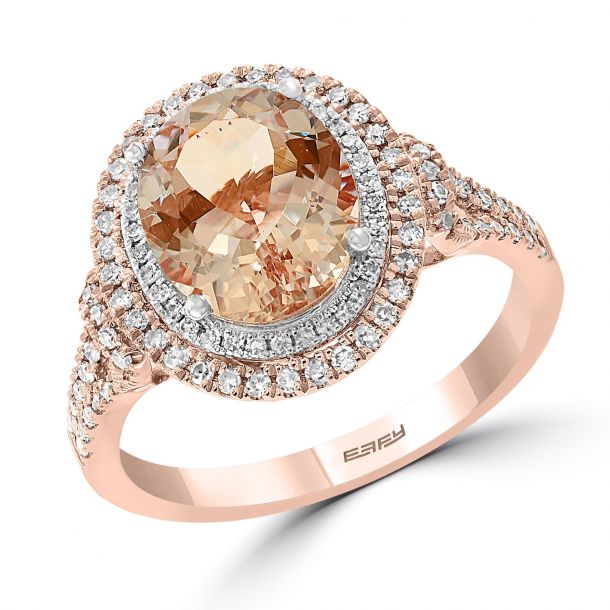 Effy morganite clearance ring