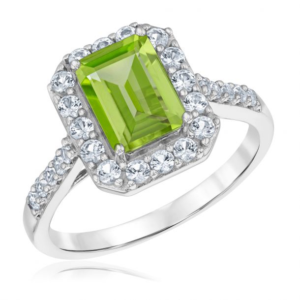 Emerald discount cut peridot
