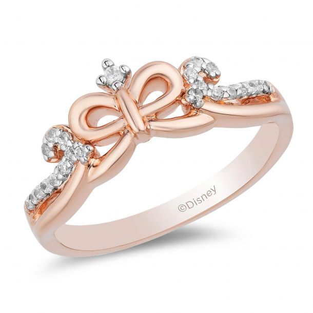 Enchanted disney snow outlet white bow ring