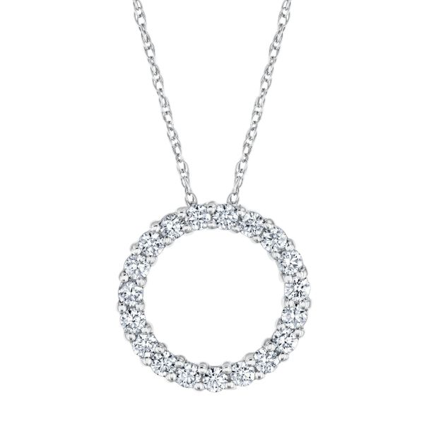 Circle of diamonds pendant top