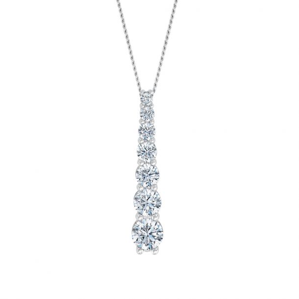 Lab created on sale diamond pendant