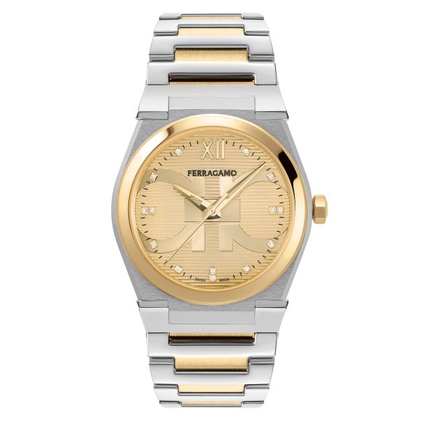 Ferragamo Vega Holiday Capsule Yellow Gold Diamond Dial and