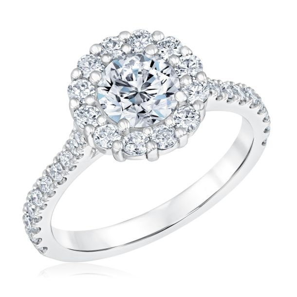 Forevermark 1 3 4ctw Diamond Flower White Gold Engagement Ring
