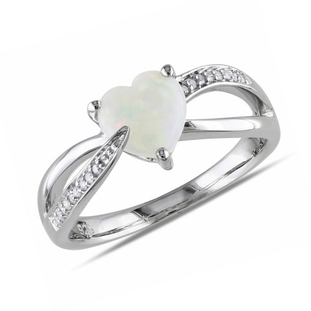 Genuine opal sterling silver ring new arrivals