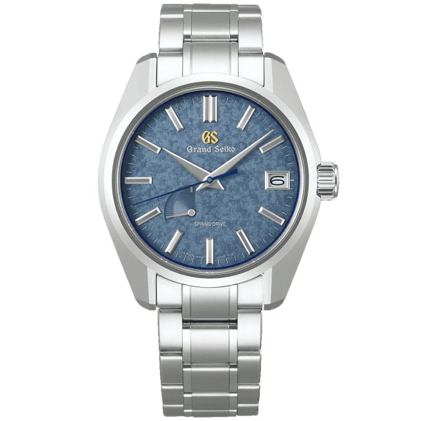 Grand Seiko Heritage Blue Dial Kirazuri Limited Edition Stainless Steel Watch 40mm SBGA507 REEDS Jewelers