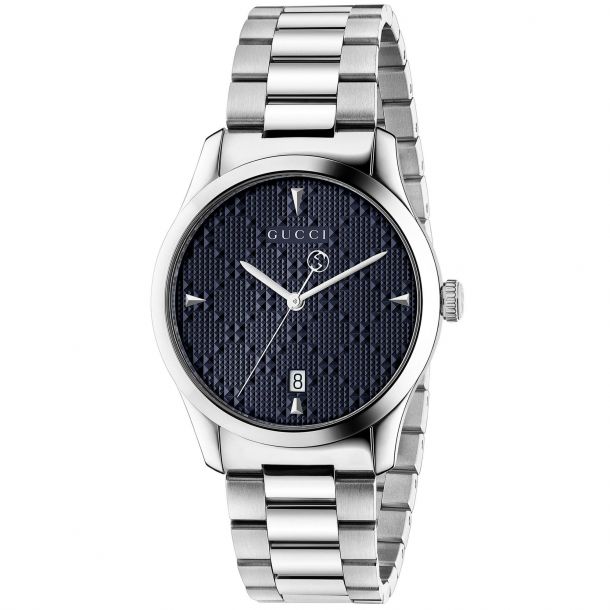Gucci G Timeless Blue Dial Stainless Steel Watch YA1264025A REEDS Jewelers