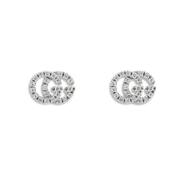 Gucci running g stud earrings discount