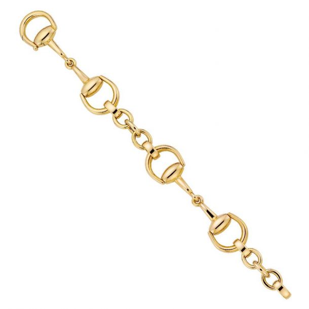 Gold horsebit bracelet hot sale