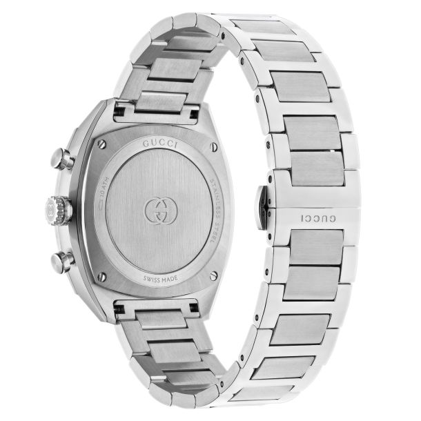 Gucci Interlocking Chronograph Black Dial Stainless Steel Watch