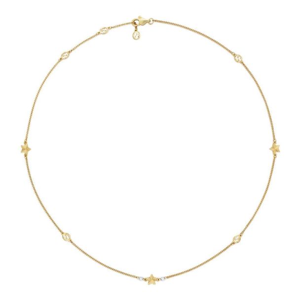 GUCCI GG Running 18-karat rose gold necklace