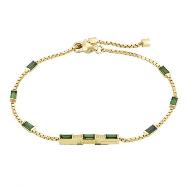 ★GUCCI Link to Love バゲット ルベライト ゴールドネックレス Gucci Link to Love Baguette Tourmaline Necklace