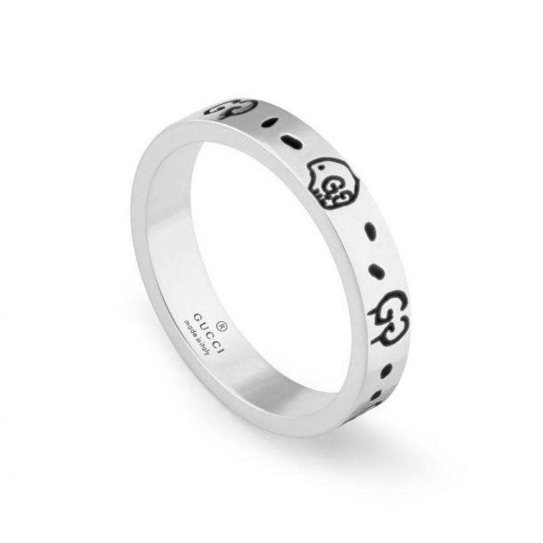 houding onwettig natuurpark Gucci Sterling Silver GucciGhost Ring, 4mm | REEDS Jewelers