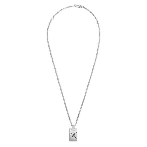 Men's gucci ghost hotsell sterling silver pendant necklace