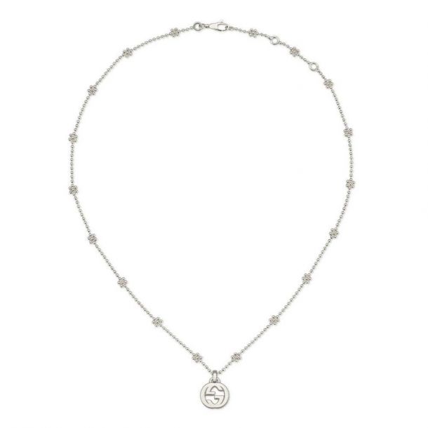Gucci Sterling Silver Interlocking G Necklace | Jewelers