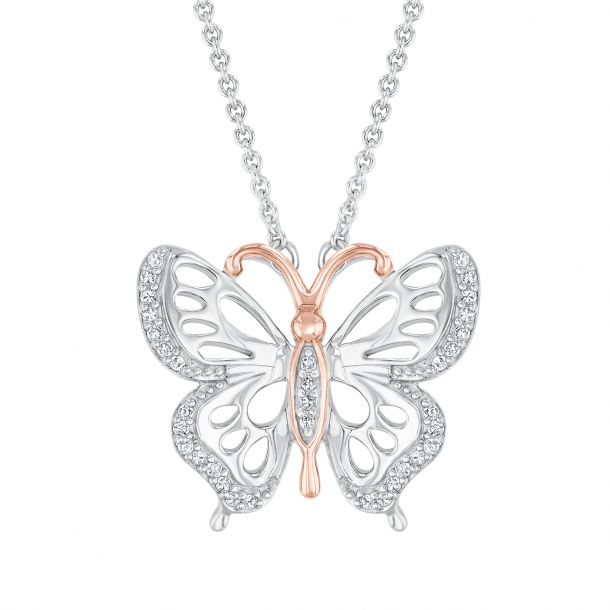 Hallmark butterfly deals necklace