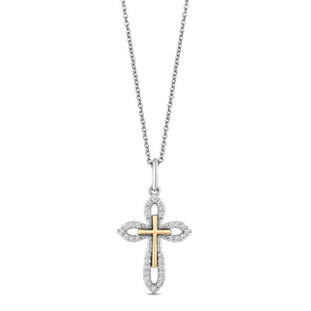 Hallmark cross necklace on sale