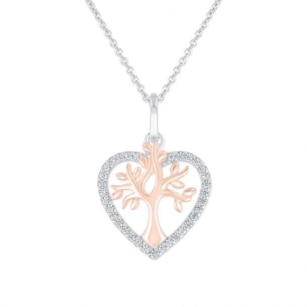Family tree heart necklace shop